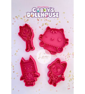Gabby Dollhouse Kedi Kurabiye ve Kek Kalıbı Seti, Hamur Şekillendirici