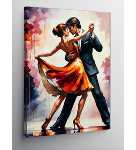 Kanvas Tablo Tango Yapan Çift