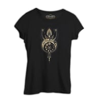 Ay Tacı Siyah Kadın Tshirt