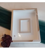 30x40 Cm Ledli Fotoğraf Bölümlü Tasarım Gül Kutusu Anı Çerçevesi! Ayna Çerçeve! İsimsiz