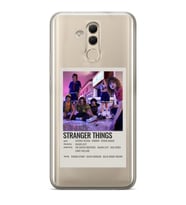 Huawei Mate 20 Lite Uyumlu Stranger Things Minimalist Poster Desenli Şeffaf Telefon Kılıfı