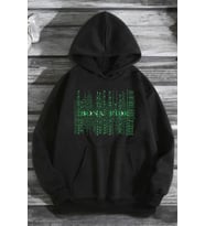 Bonafide Baskılı Oversize Sweatshirt (Siyah)