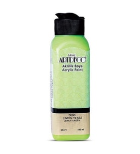 Artdeco 140Ml Limon Yeşili Akrilik Boya 3666