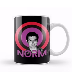 Norm Macdonald Retro Rainbow Kupa Bardak Porselen