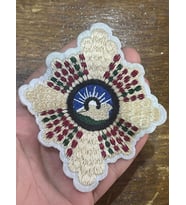 10X8 CM NAKIŞ İŞLEME ETNİK OTANTİK APLİKE YAMA ARMA DİKİŞ AAKSESUARI