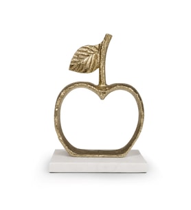 GOLD MERMER KAİDELİ ELMA OBJE 15*8*22