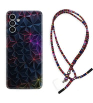 Samsung A23 A31 A32 A50 A51 A52 A53 A70 Kılıf Boyun Asklı Rasta Silikon Renkli Prizmalar 1783