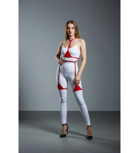 Mulvxbrf Brf02 Kırmızı Harness Takım Deri Ayarlanabilir Tam Vücut Seti - Brf226 (Mulvix)