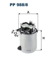 FILTRON PP9888 Yakit Filtresi 164004BD0B 164004BD0C