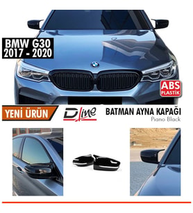 Bmw G30 Yarasa Ayna Kapağı Piano Black Parlak Siyah