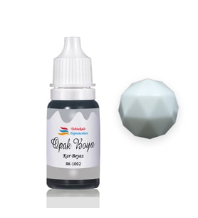 Epoksi Reçine Opak Boya Pigment Opak Epoksi Boyası 20 ML  Kar Beyaz - 1002