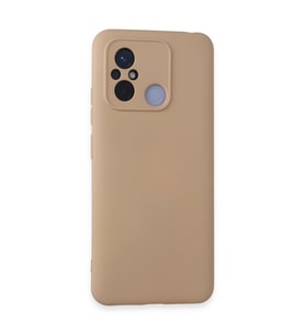 Xiaomi Redmi 12c Kılıf Nano İçi Kadife Silikon - Pudra