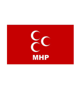 Masa Üstü MHP Bayrağı 15x23cm Masa Bayrağı