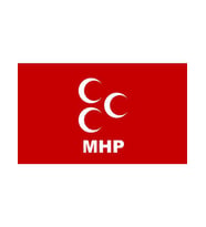 Masa Üstü MHP Bayrağı 15x23cm Masa Bayrağı