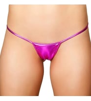 Desire in Motion Lame Fantezi Kadın Parlak G String Tanga (Pembe)