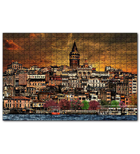 Cakapuzzle Kabataş Galata Kulesi Modifiyeli 120 Parça Puzzle Yapboz MDF (Ahşap)