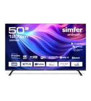 Simfer 50SFSA6B 127 Ekran 50 " Android LED 4K UHD Televizyon (Siyah)