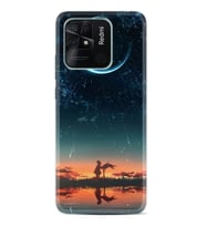 Xiaomi Poco X3 Pro M4 Pro X4 Pro C40 10C Kılıf Desenli Silikon Ay ve Kız 1720