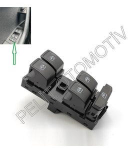Fabia Sol Dörtlü Cam Açma Düğmesi 5E0959857A