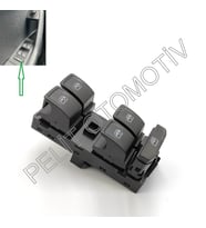 Fabia Sol Dörtlü Cam Açma Düğmesi 5E0959857A