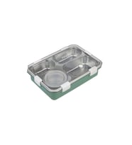 VAGONLİFE PASLANMAZ ÇELİK BÖLMELİ YEMEK KABI - LUNCH BOX 4 BÖLMELİ BL50433-1  850 ML - YEŞİL