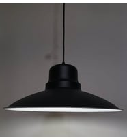 RİOLİGHT RETRO SİYAH İÇİ BEYAZ TEKLİ METAL SARKIT ÇAP: 37CM