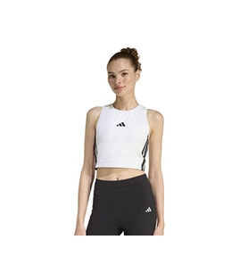 Adidas W 3S Pad Tk Kadın Günlük Crop Üst JZ6876 Beyaz