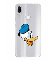 Xiaomi Redmi Note 7 Uyumlu Kapak Donald Duck Tasarımlı Şeffaf Silikon Kılıf