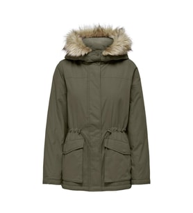 Only Kapüşonlu Kürklü Lucia Kadın Parka Mont - 15293847