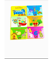 Kids Babies Ilk Kitaplarım Türkçe/ingilizce Temel Kelimeler 6lı Set 10,5x15cm