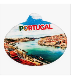 Portekiz Coimbra Mondego Nehri Oval Magnet (Karışık)
