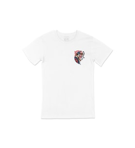 Viking Gürz ve Kalkanlı Cep Logo Tasarımlı Beyaz Tişört