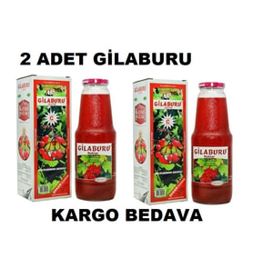 2 ADET GİLABURU SUYU CAM ŞİŞE 1 LİTRE 2 ADET GİLABURU SUYU