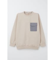 Breeze Erkek Çocuk Sweatshirt Kapaklı Cep Detaylı 6-12 Yaş, Bej
