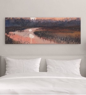 BK Gift Yatak Odası Konseptli Panorama Kanvas Tablo 100x35cm-4