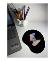 Retro Black 3d Bilek Destekli Mouse Pad
