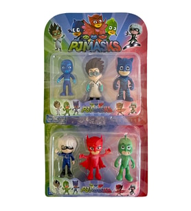 Pjmasks Pijamaskeliler Connor Greg Amaya Romeo Ninja Luna Oyuncak 6lı Karakter Seti 10 Cm