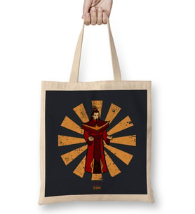 Ozai Retro Japanese Avatar Bez Çanta Uzun Saplı