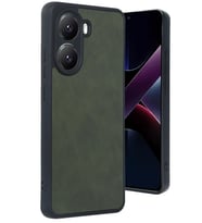 Poco X7 Pro Şık ve İnce Pu Deri Nexa Premium Kapak (Koyu Yeşil)