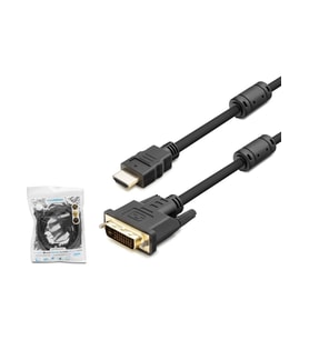 Hadron HDX7752 Kablo DVI To HDMI 1.8mt Pvc (Siyah)