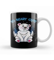 So Beary Cute Adorable Polar Bear Cub Pun Kupa Bardak Porselen
