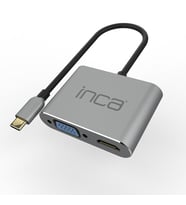 INCA ITPC-06T 0.15metre TYPE-C - HDMI_VGA(D) Görüntü Adaptörü Gümüş 100W