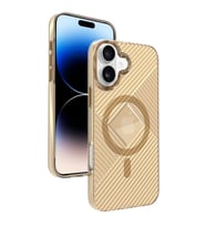 Joko Apple iPhone 16 Stella PC Sert Magsafe Kılıf - Gold