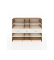 Kronos Dolap 9 Raflı 3 Çekmeceli  220x59x163 Çam-Aytaşı