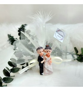 30 Adet  Gelin Damat Biblo Nikah  Hayıralık Buzbolabı Süsü-