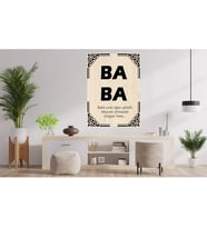 Babalara Özel Baba Ahşap Tablo