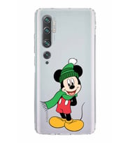 Xiaomi  Mi Note 10  Kamera Korumalı Kapak Mickey Mouse Tasarımlı Şeffaf  Kılıf