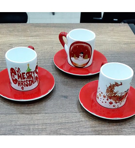 Yılbaşı Türk Kahvesi Fincan Seti