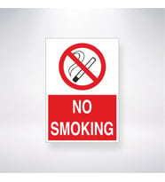 No Smoking 21x28 Arkası Yapışkanlı Levha