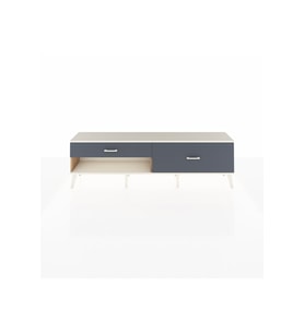 Arges TV Ünitesi 2 Çekmeceli  176x30x51 Çam-Aytaşı/Antrasit